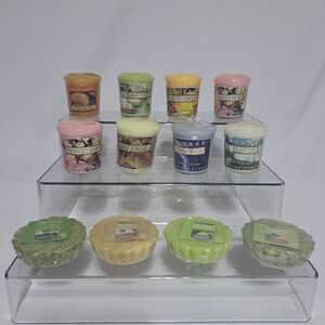 Yankee Candle Lot Of‎ 12 Votive Candles &Tarts Storm Watch Roses Pie Vanilla Etc